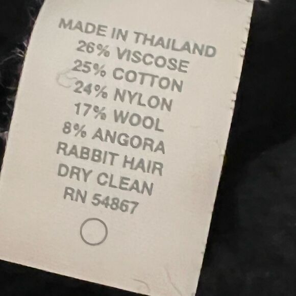 Express size small vintage black sweater with open weave spots on stomach - Picture 3 of 5